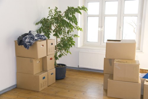 Local removals vehicle loading items for transport in Shoreditch