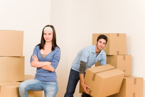 A residential move in a busy East London neighbourhood