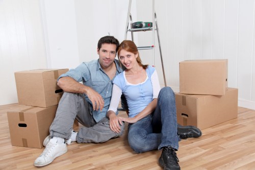 Furniture and fragile items loaded carefully for house removals in Shoreditch