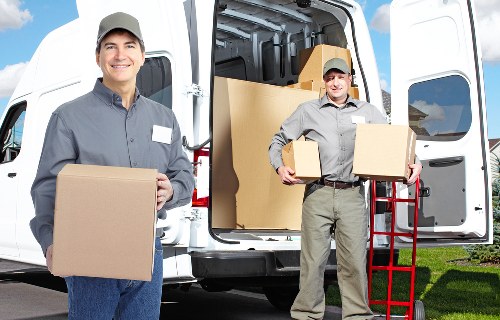 Commercial movers handling equipment in Shoreditch